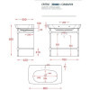 Artceram Civitas Раковина 90х50 см, 1 отв., цвет: серый. CIL002 34 00