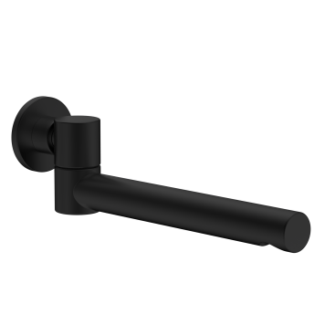 AQM8303MB Излив встраиваемый поворотный, черный матовый AQM8303MB