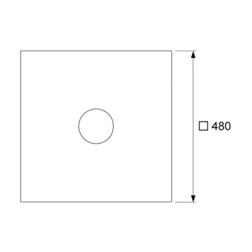 TECE Seal System Гидроизоляционная манжета 480х480мм-1