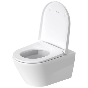 Duravit D-Neo Унитаз подвесной 37х54 см, безободковый, WonderGliss, цвет: белый. 25770900001-1
