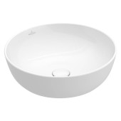 VilleroyBoch Artis Раковина круглая 43xh12см, без перелива, CeramicPlus, цвет: альпийский белый. 417943R1