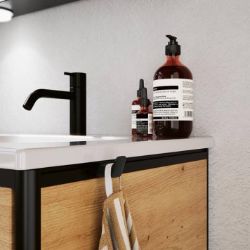 Burgbad Vry Крючок двойной, подвесной, цвет: черный матовый-3