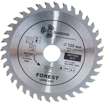 Диск пильный Trio-Diamond 125*22,23*36Т FLL801-1