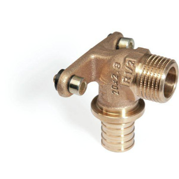 Угольник настенный, Rehau, RAUTITAN, Н, 20, 3/4, бронза (RX)