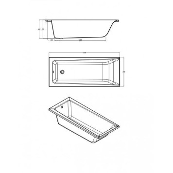 Ванна прямоугольная LORENA 170x70