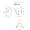 Artceram Civitas Биде напольное 36x54 cм, 1 отверстие, цвет: серый. CIB002 34 00