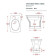 Artceram Civitas Биде напольное 36x54 cм, 1 отверстие, цвет: серый. CIB002 34 00