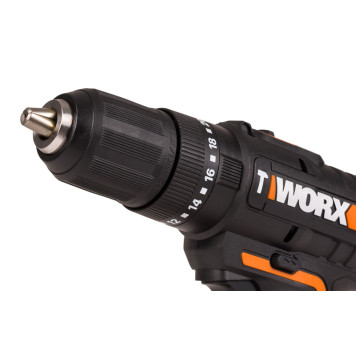 Дрель-шуруповерт ударная аккумуляторная WORX WX370, 50Нм, 20В, 2Ач x2, ЗУ 2А, кейс-4