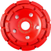 Чашка шлифовальная REDVERG алмазная 2-х рядная 125 мм(900381)