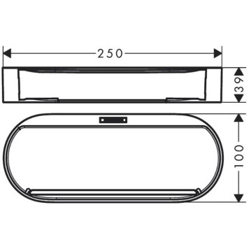Hansgrohe WallStoris Корзина для хранения, цвет: белый матовый. 27913700-1