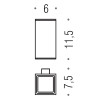 Colombo MiniQ Стакан подвесной, цвет: хром. B5002.CR