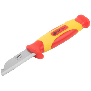 Нож изолированный 1000 В, нерж.сталь, 190 мм, лезвие 68 мм, прорезин.ручка-1