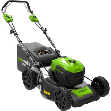 Газонокосилка аккумуляторная Greenworks GD40LM46SP самоходная 40V (АКБ 4 А.ч; ЗУ)-1