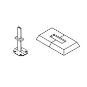 Розетка пластмассовая розетка для монтажа на полу без отделки, прямоугольная, цвет белый RAL 9016 (ст.арт. ZAERKR30WEI)