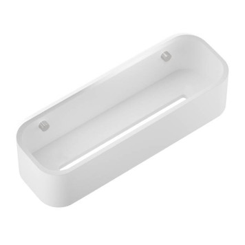 Decor Walther Stone DCT30 Душевая полочка 30x10см, подвесная, цвет: белый / сталь матовая. 0973855