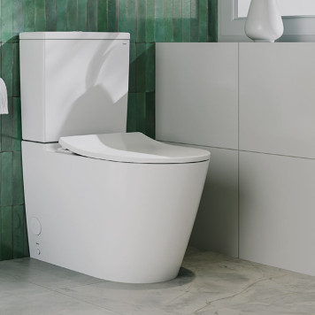 TOTO RP Унитаз моноблок 38x70x43см, безободковый, цвет: белый. CW561Y#XW, SW561DY#W-1