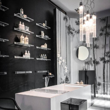 Laufen Kartell Зеркало круглое d=78см, настенное, без подсветки, цвет: прозрачный кристал-4
