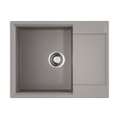 Omoikiri Daisen 65T GR Кухонная мойка из Tetogranit 65x23 см, крыло справа, цвет: leningrad grey 4993583
