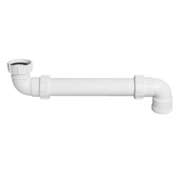 Труба отводная L=232 мм под 90 с отводом на 90, вход 1 1/4, выход 1 1/4