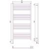 Сунержа Богема 3.0 Полотенцесушитель электр. 60x120h, лев., цвет: темн. титан муар 15-5804-1260