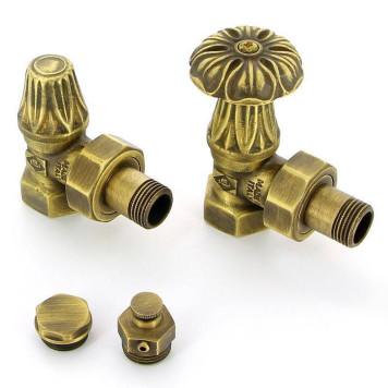 Комплект подключения Carlo Poletti для радиатора Artistic НВ 1/2 угловой-1