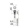 Omoikiri SW-01-G Пневматическая кнопка для измельчителя цвет: золото 4996043