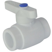 Кран шаровой PP-R бел Дн25 Стандарт РосТурПласт 25958