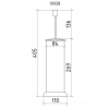 Boheme Royal Cristal Ершик напольный, цвет: золото 10928-G-B