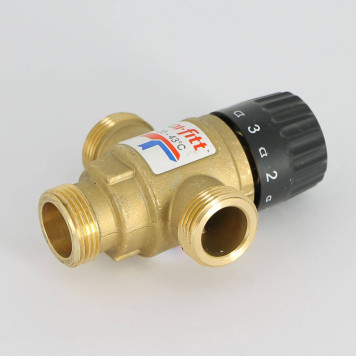 Клапан Н термосмесительный UNI-FITT 3/4 20-43°С, Kvs 1,6 смешение боковое-3
