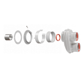 Адаптер разделительный моноблочный универсальный диам. 80