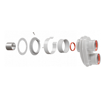 Адаптер разделительный моноблочный универсальный диам. 80