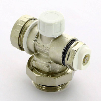 Дренажная группа Н UNI-FITT 1 для коллекторных групп с ручным воздухоотводчиком, никелированная-1