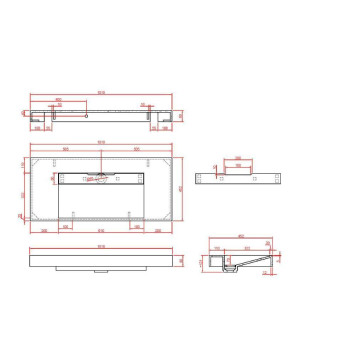 Armadi Art Flat Раковина мебельная прямоугольная 101х45,2х8h см, цвет: nero 859-100-NM-3