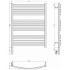 Сунержа Аркус 3.0 Полотенцесушитель электрический 63x92h см, левое, темный титан муар 15-5704-8060
