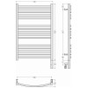Сунержа Аркус 3.0 Полотенцесушитель электрический 53x92h см, правое, состар. латунь 051-5705-8050