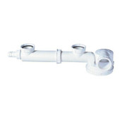 Сифон Wirquin Эспас 1 1/2 х 40 мм для двойной мойки без вып., с отв. быт.тех, суперплоский