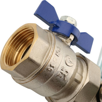 Распределительный коллектор STOUT из латуни с расходомерами на 3 выхода.-2