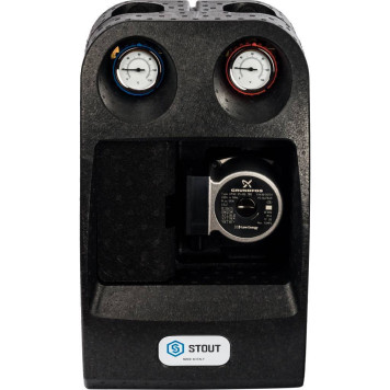 Насосная группа STOUT SDG-0003 с смесителем 1& и насосом Grundfos UPSO 25-65-2