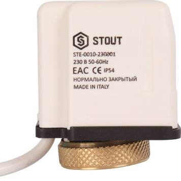 Электротермический компактный сервопривод STOUT STE-0010, 230B-1