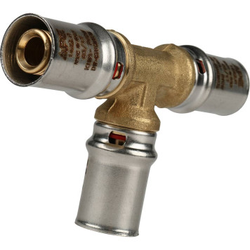 Тройник равнопроходный STOUT 16x16x16 для металлопластиковых труб прессовой-2