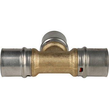 Тройник равнопроходный 26х26х26 для металлопластиковых труб прессовой STOUT-4