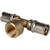 Тройник-переходник STOUT с внутренней резьбой 16х1/2 х16 для металлопластиковых труб прессовой (SFP-0007-001216)