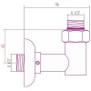 Стилье Набор комплектующих для ПС G1/2НРхG1/2НР/ 2 шт, цвет без покрытия 03003-1212