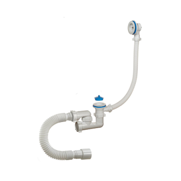 Сифон д/ванны рег проб 1 1/2 x40 гофр 40х40/50 пласт/сетка Орио А-60089