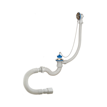 Сифон д/ванны труб проб/цеп 1 1/2 x40 гофр 40х40/50 нерж/сетка Орио А-40089