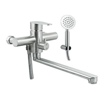 Смес/ванна Ж-Серия однор дл/изл плоск Lобр в/к Сталь Славен СЛ-ОД-Ж31