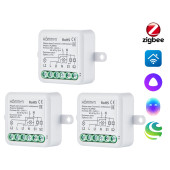 Комплект три умных реле (2 канал с нейтралью) HOMMYN 3RLZBN02