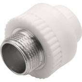 Муфта THERMOLIGHT комбинированная PP-R НР 20х3/4 белый (20/160)