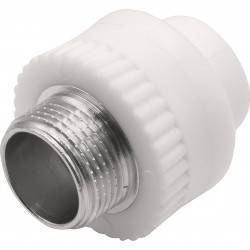 Муфта THERMOLIGHT комбинированная PP-R НР 20х3/4 quot; белый (20/160)