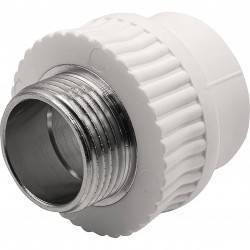 Муфта THERMOLIGHT комбинированная PP-R НР 32х1 quot; белый (10/90)